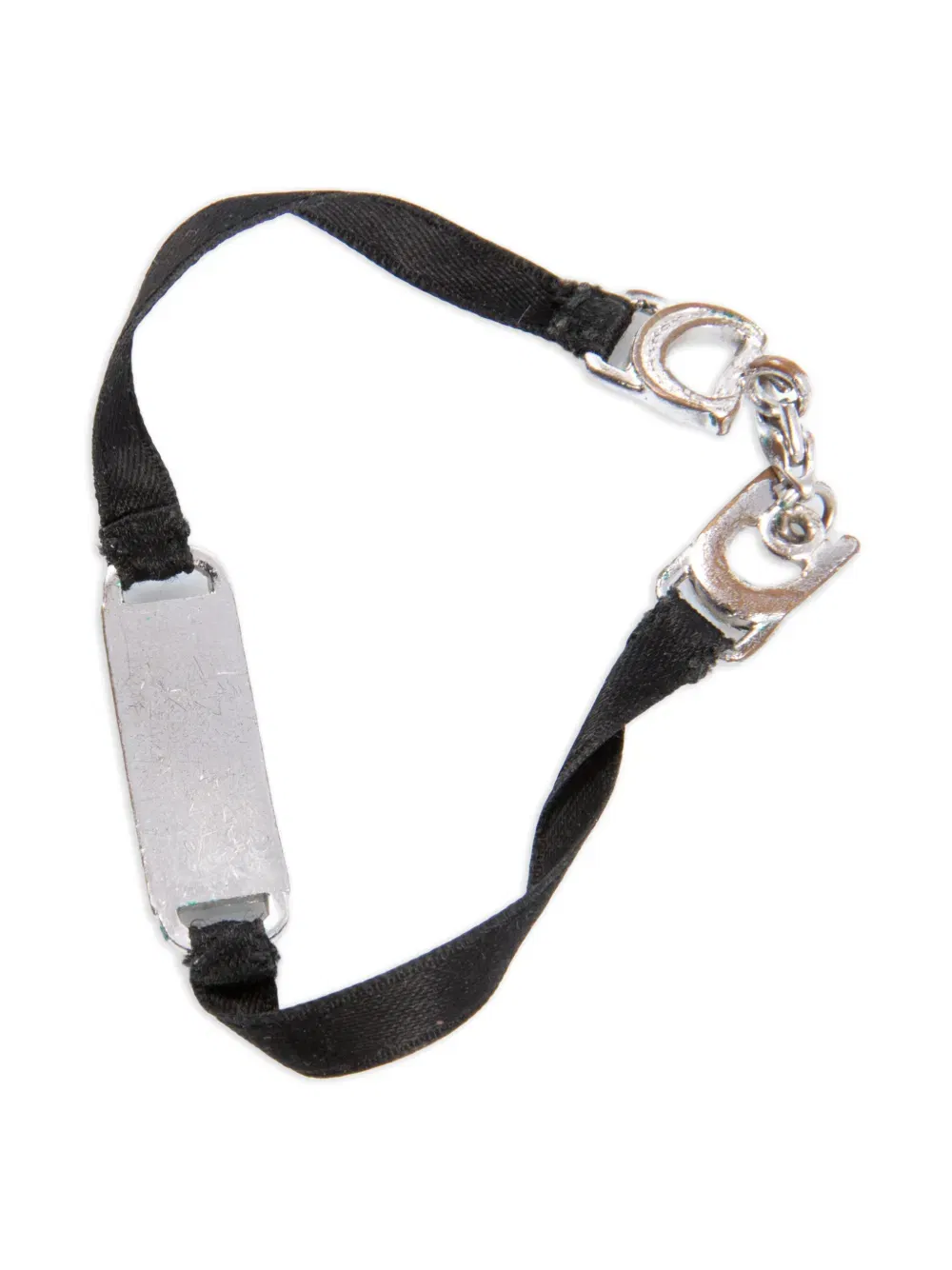 2000s satin logo bracelet