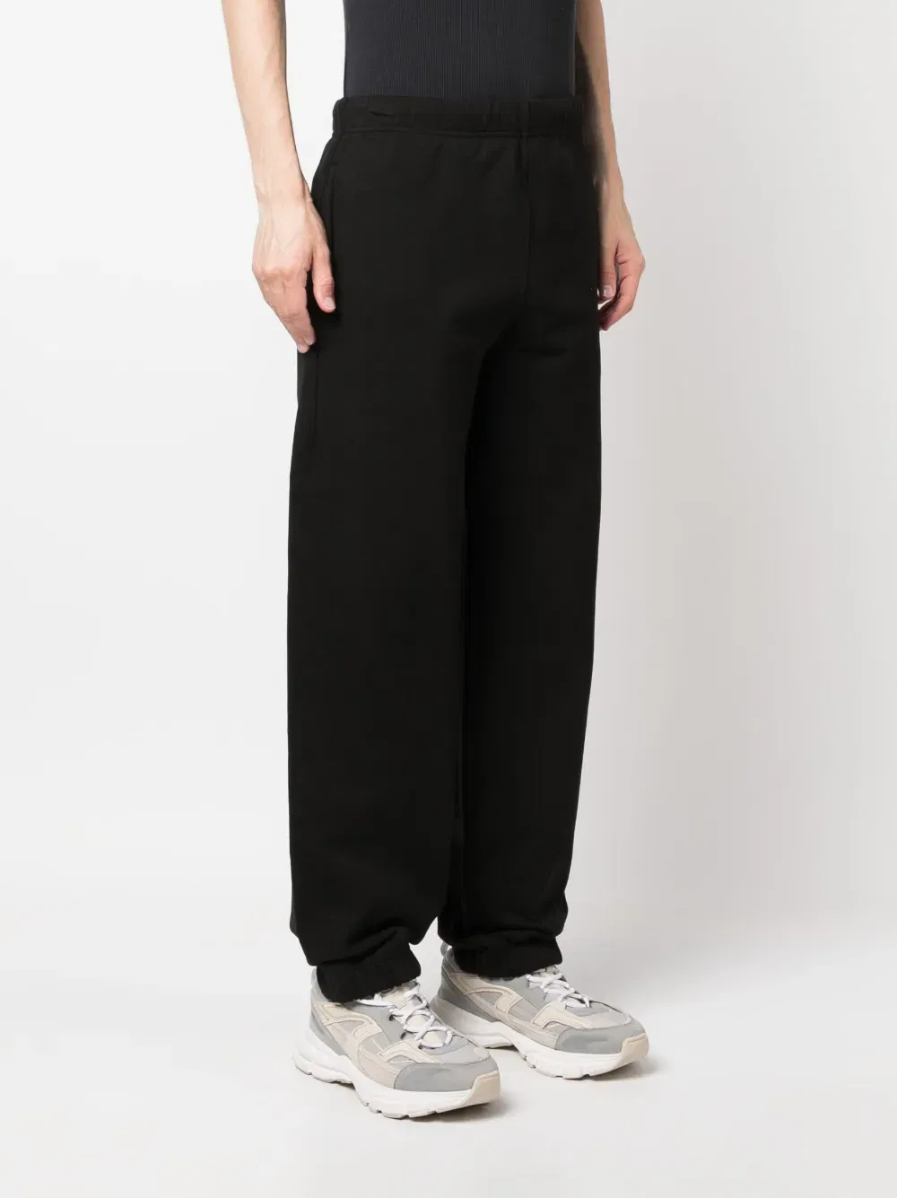 logo-embroidered tapered track pants