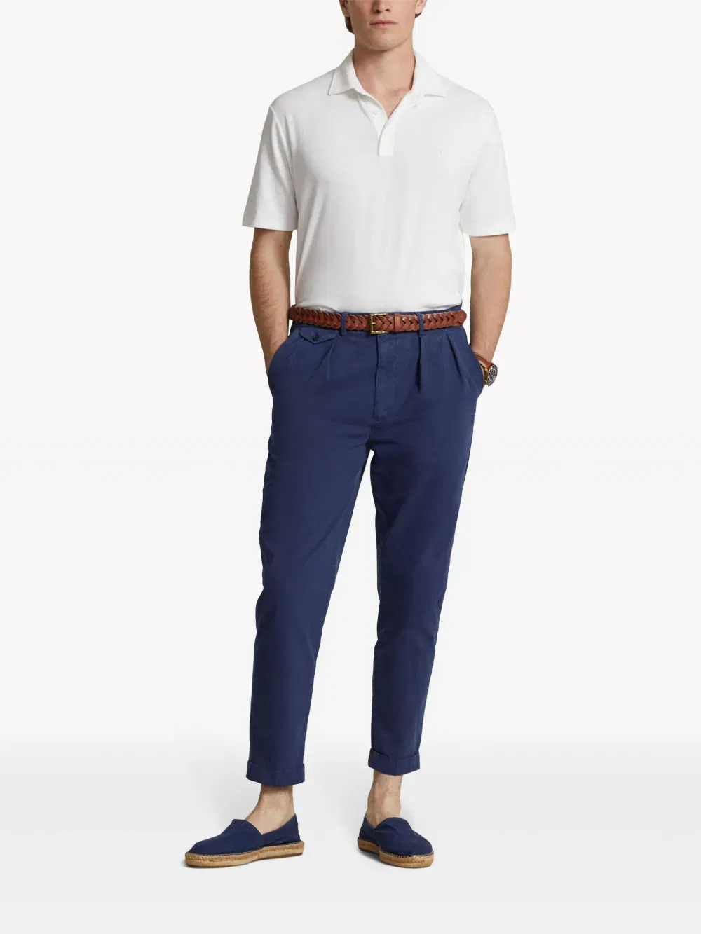 Polo Pony-embroidered short-sleeve polo shirt