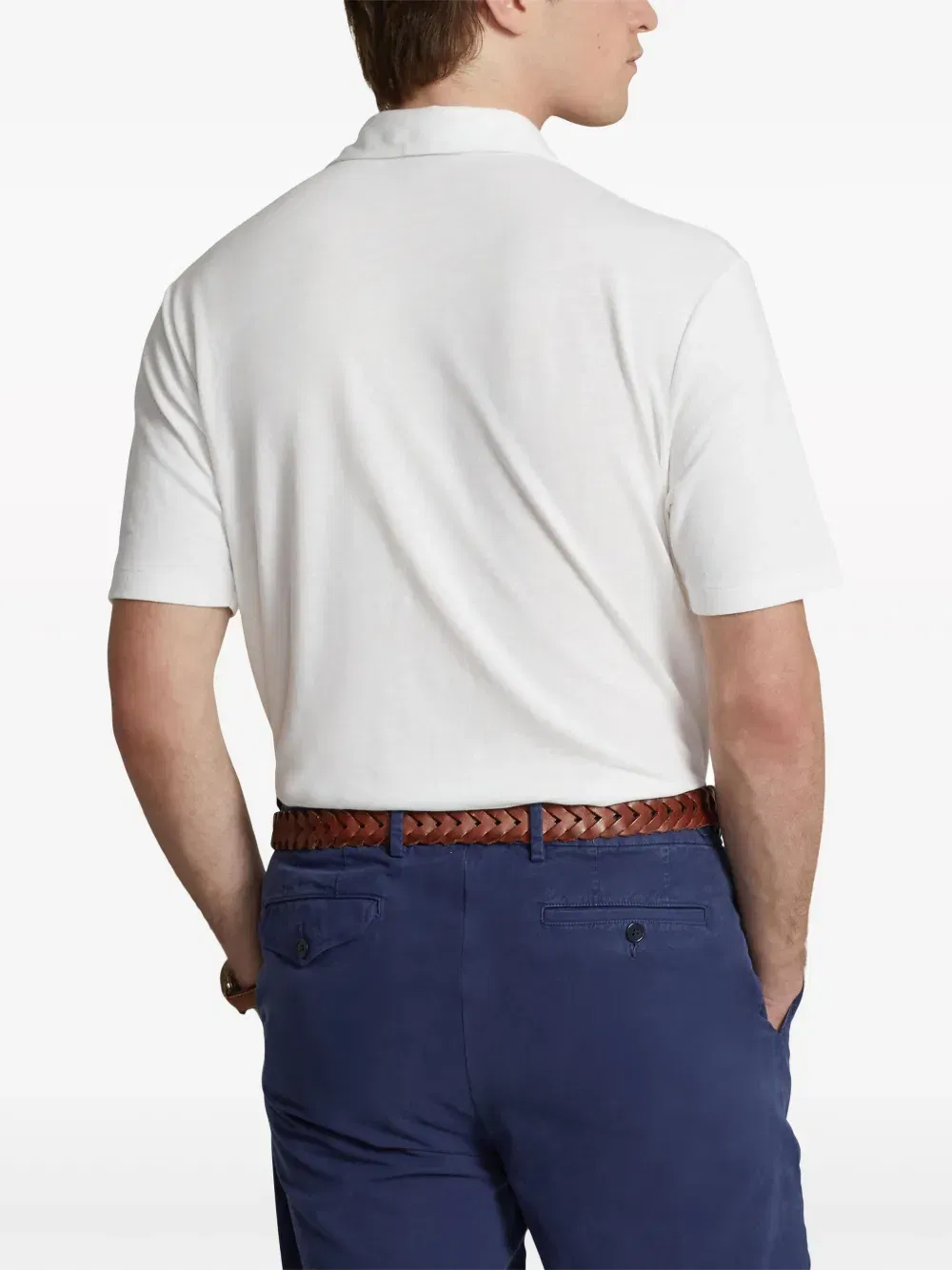 Polo Pony-embroidered short-sleeve polo shirt