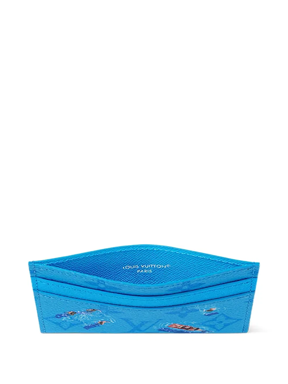 monogram double card holder