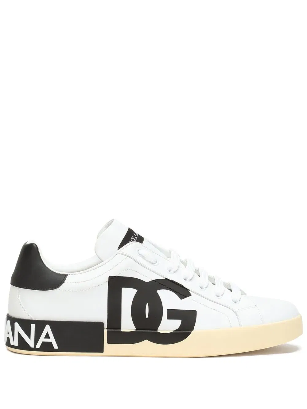 Portofino logo-print leather sneakers