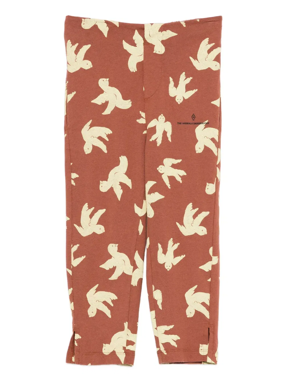 Horse bird-print trousers