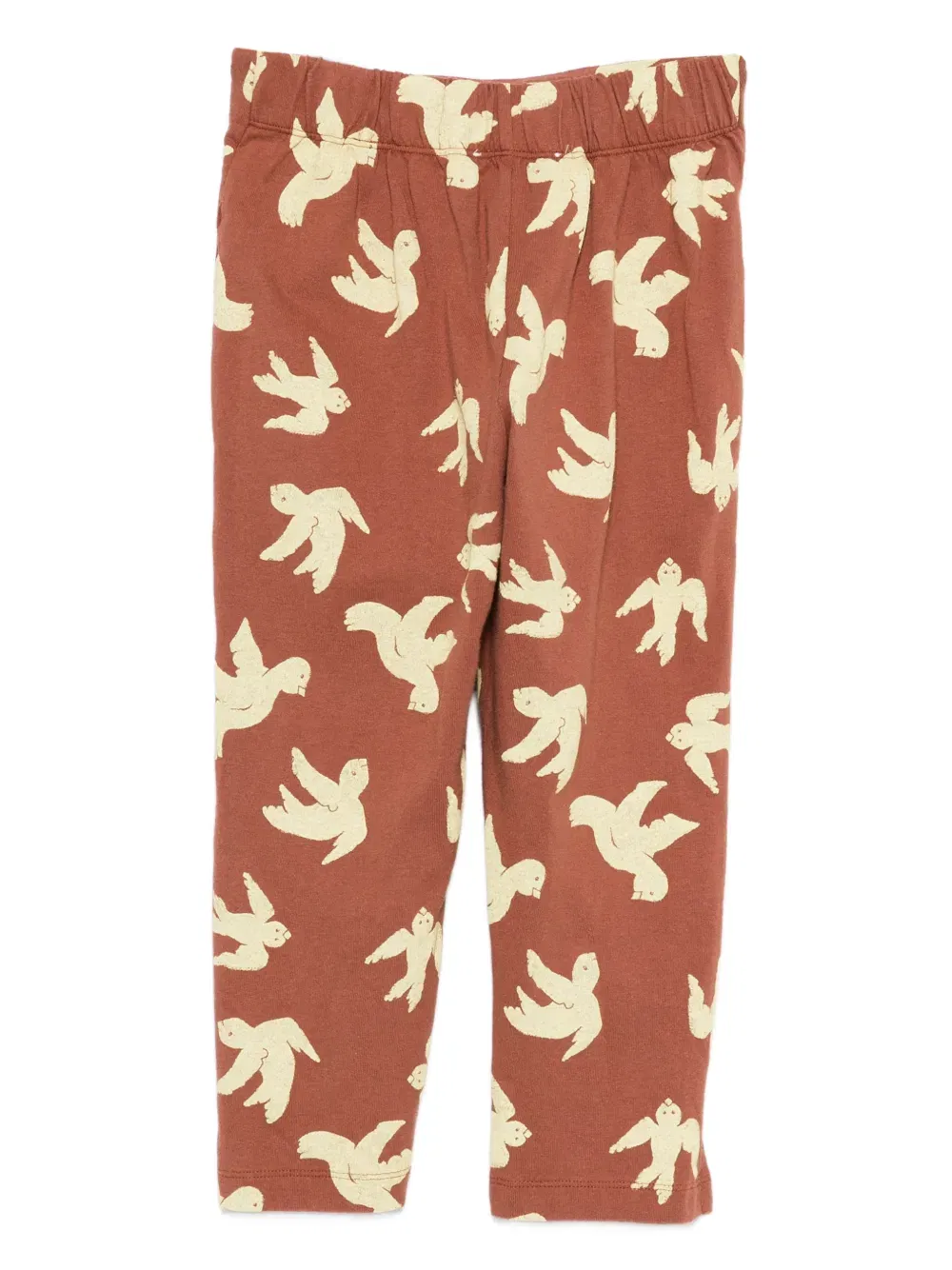 Horse bird-print trousers