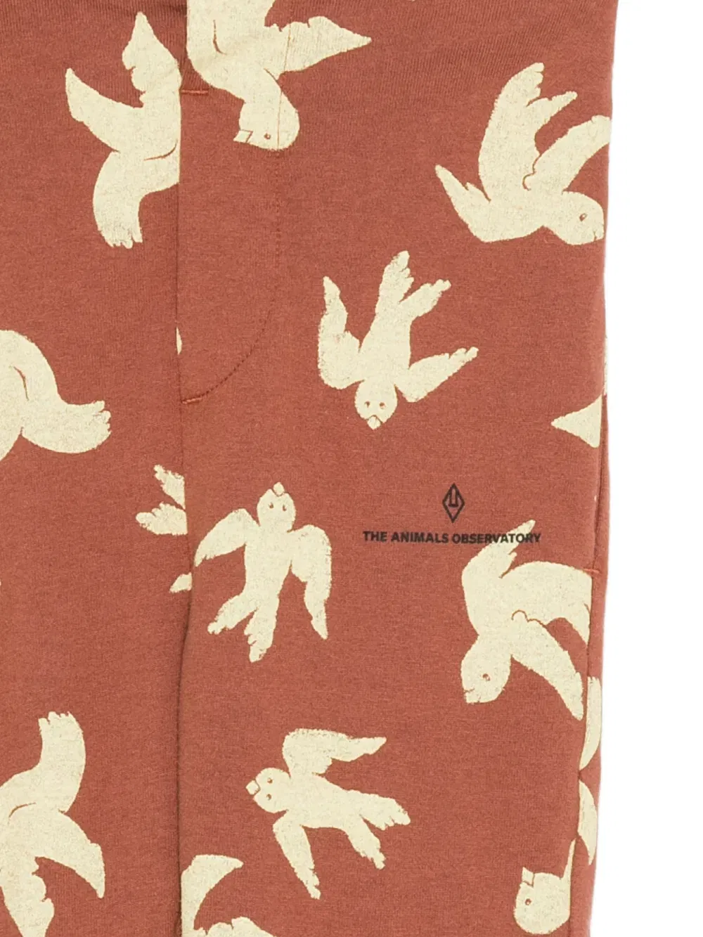 Horse bird-print trousers