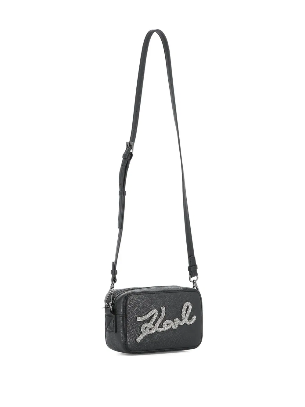 rhinestone-embellished shoulder bag