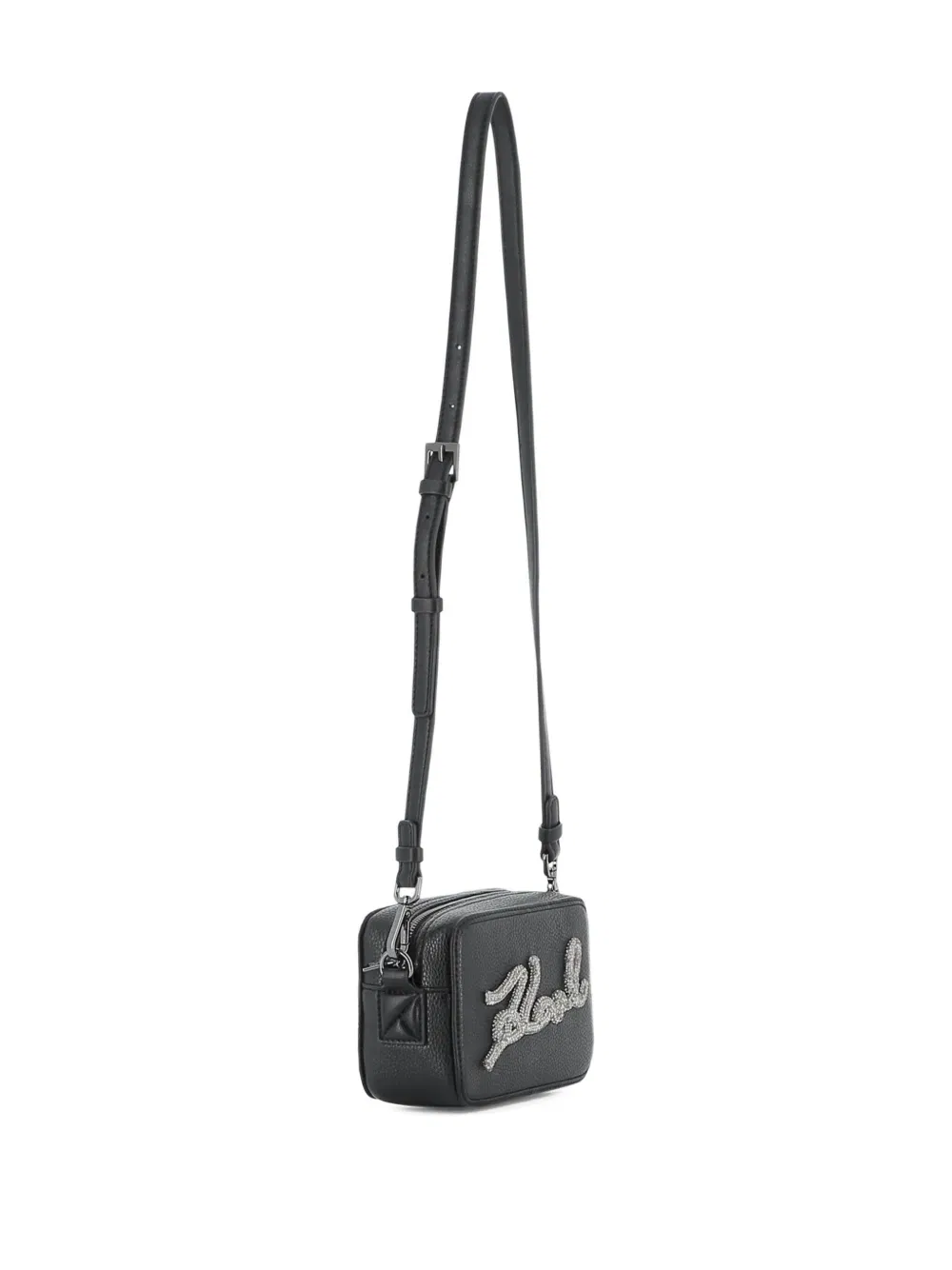 rhinestone-embellished shoulder bag