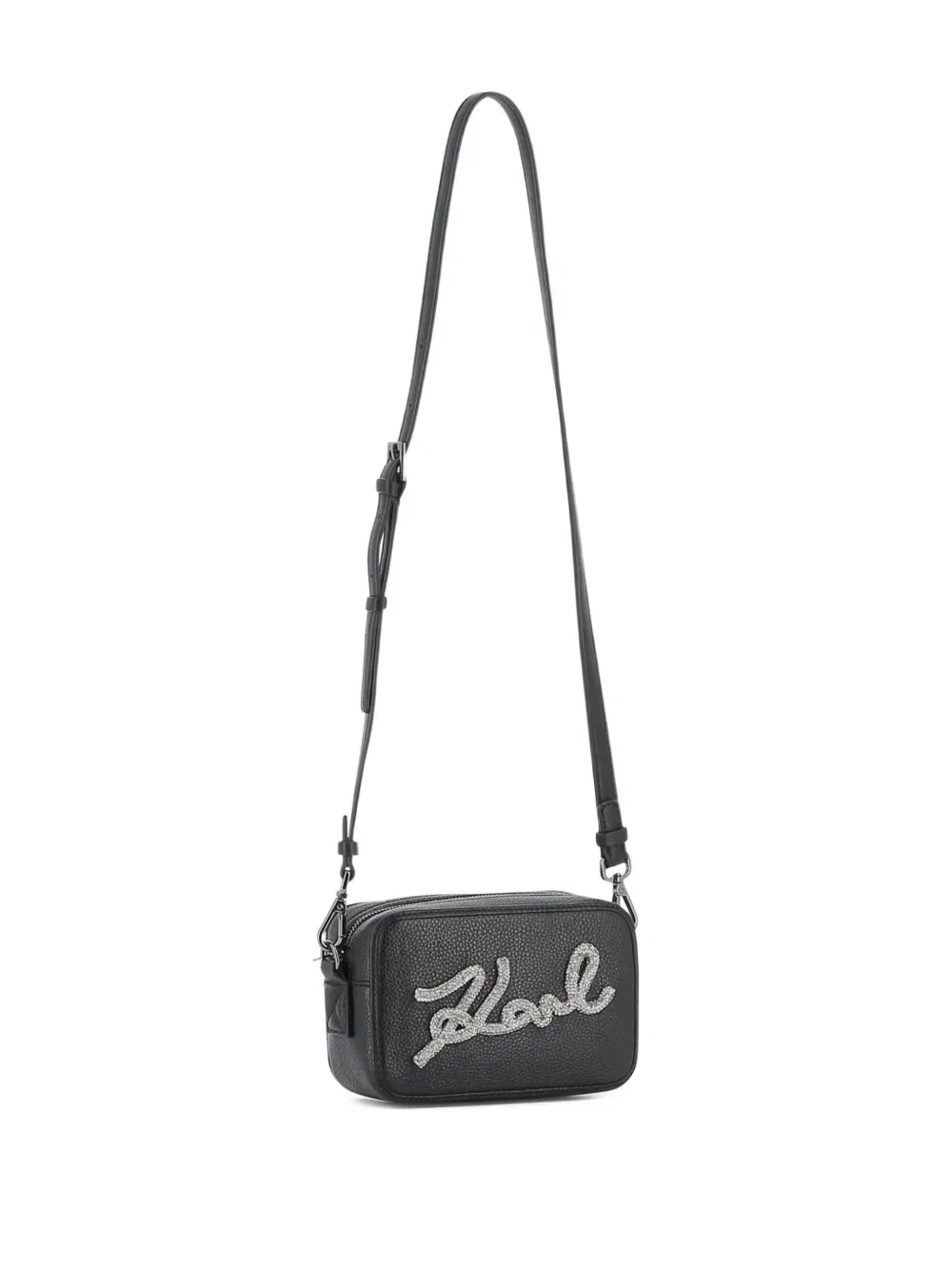 rhinestone-embellished shoulder bag
