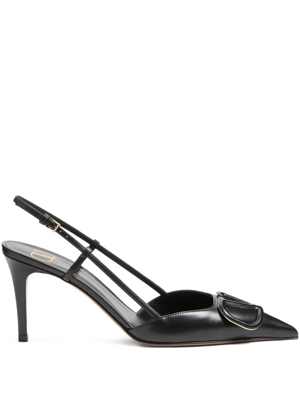 80mm VLogo Signature slingback pumps