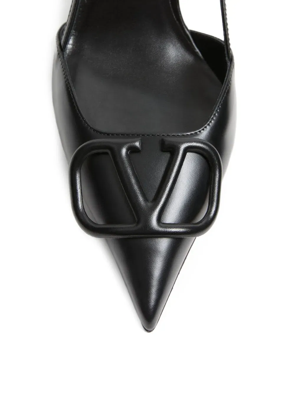 80mm VLogo Signature slingback pumps