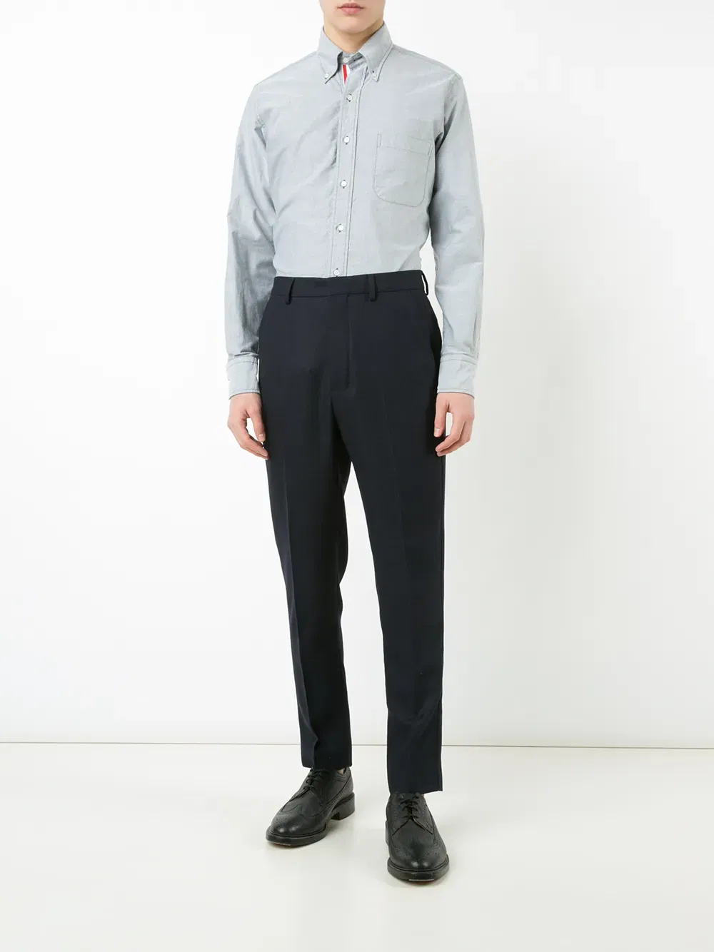 Grosgrain Placket Oxford Shirt