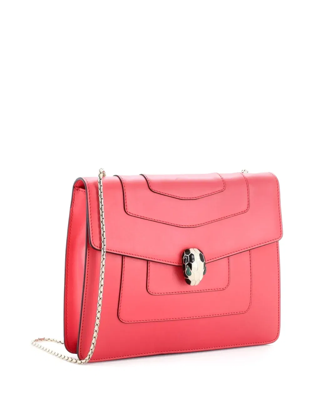 Serpenti Forever Square Leather Medium shoulder bag