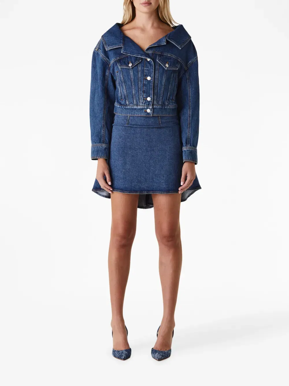 cropped denim jacket