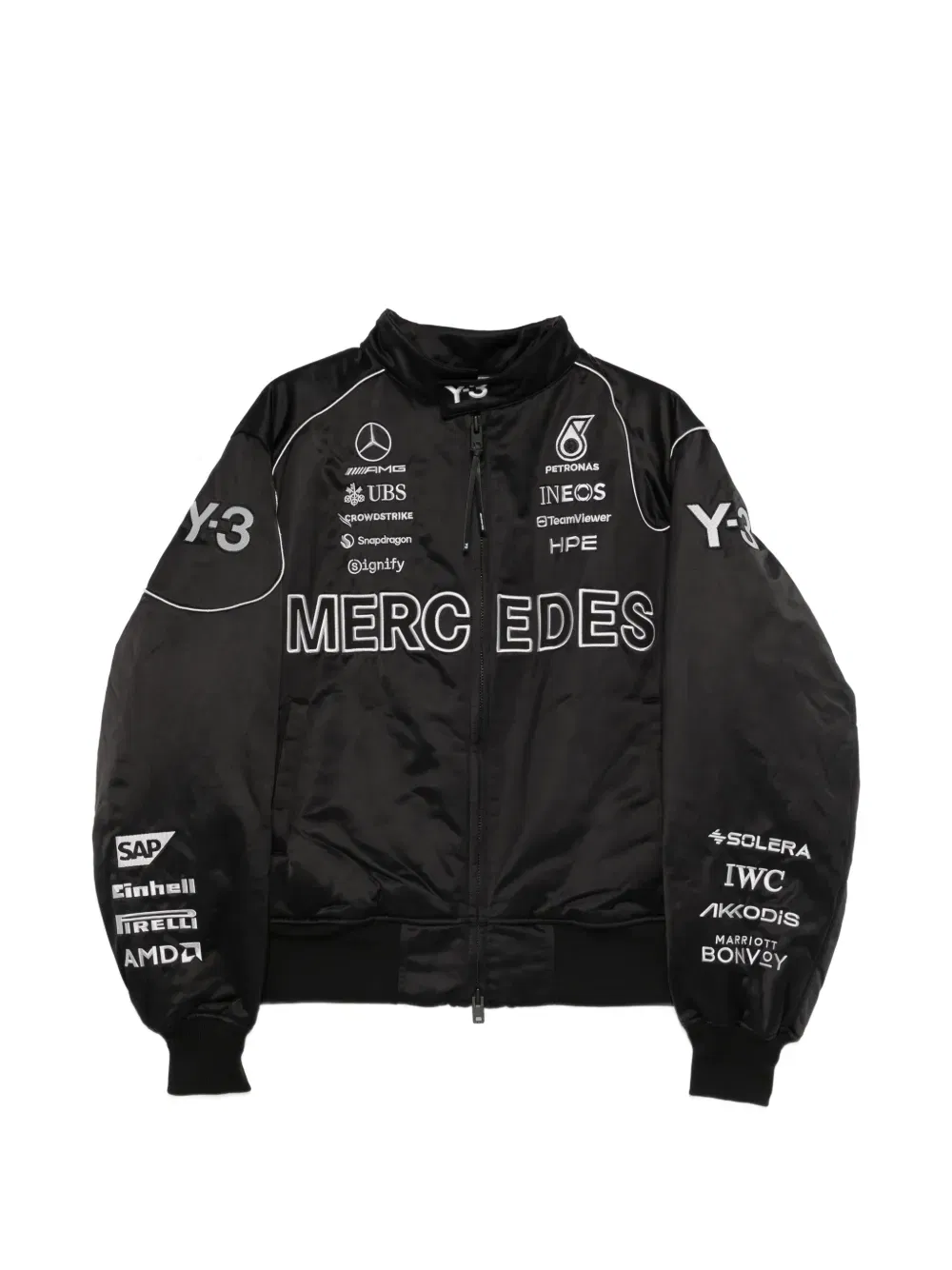 x Mercedes-AMG Petronas F1 logo-detail bomber jacket