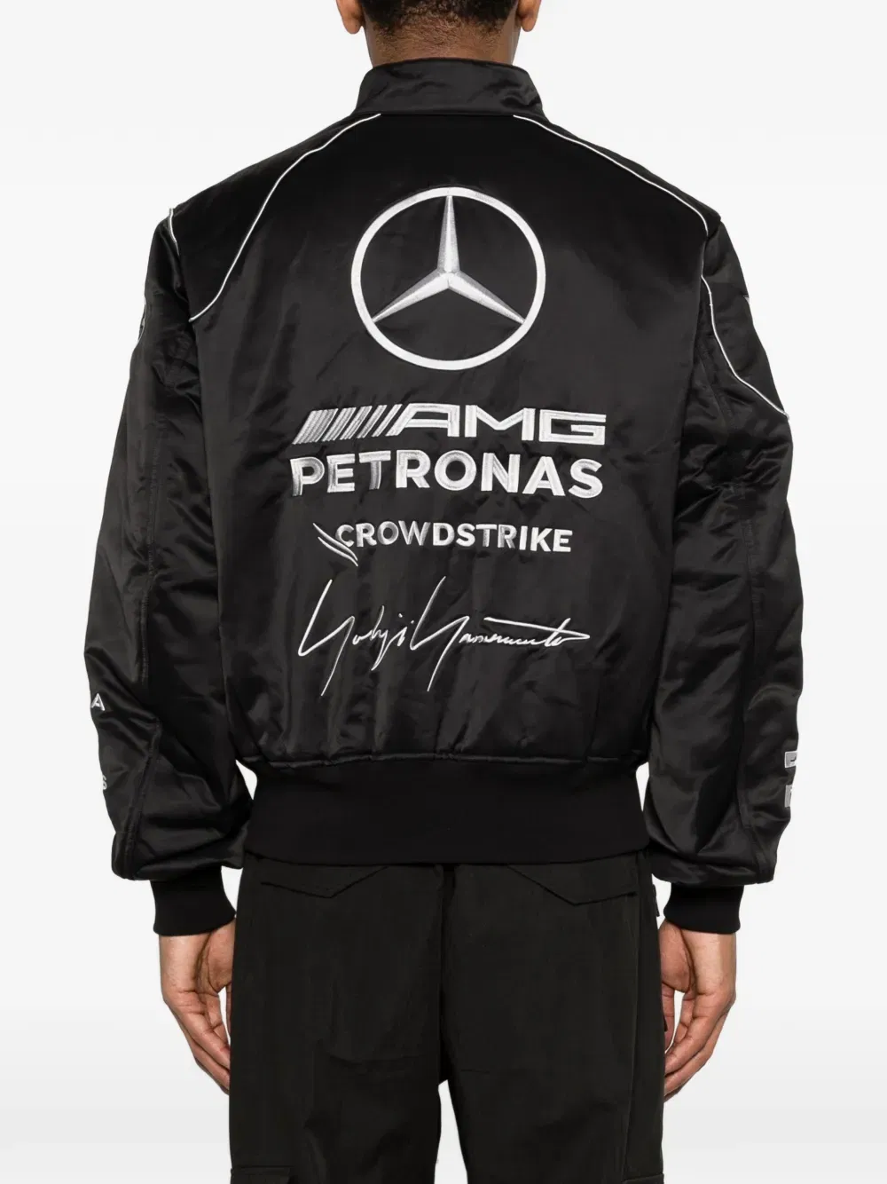 x Mercedes-AMG Petronas F1 logo-detail bomber jacket
