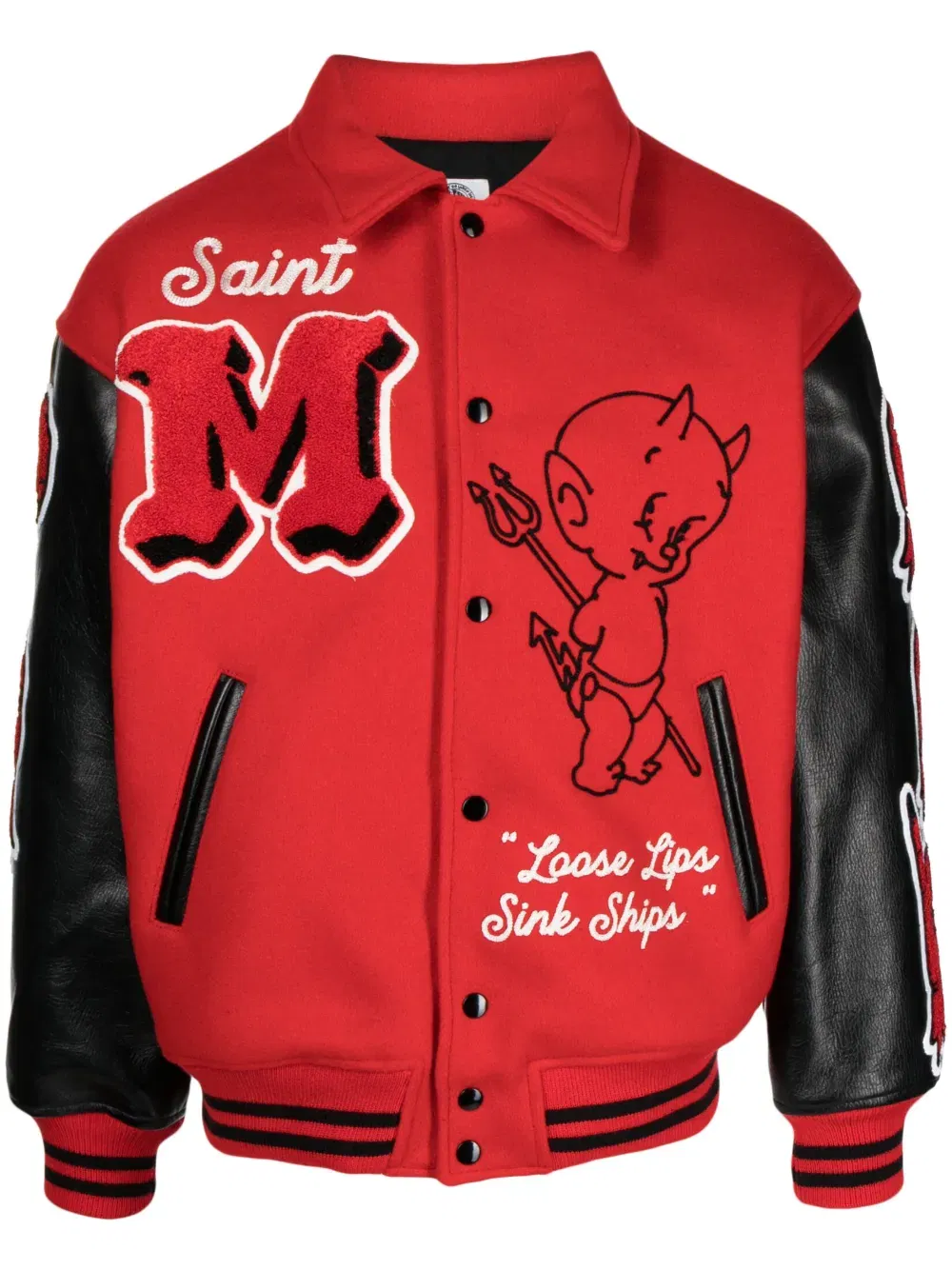 Devil varsity letter jacket