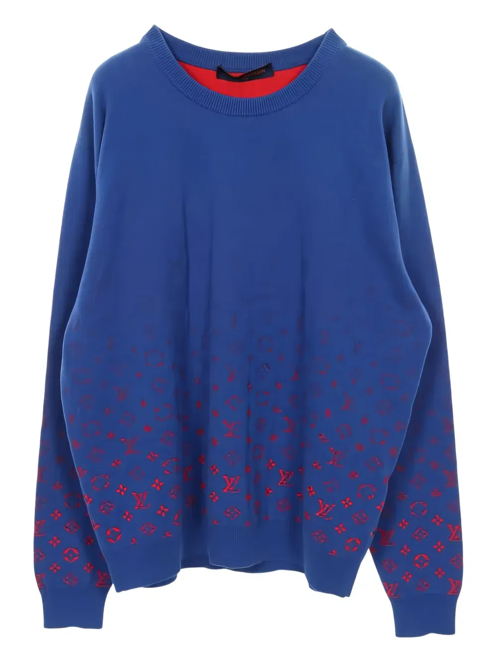 2020s monogram-gradient sweater