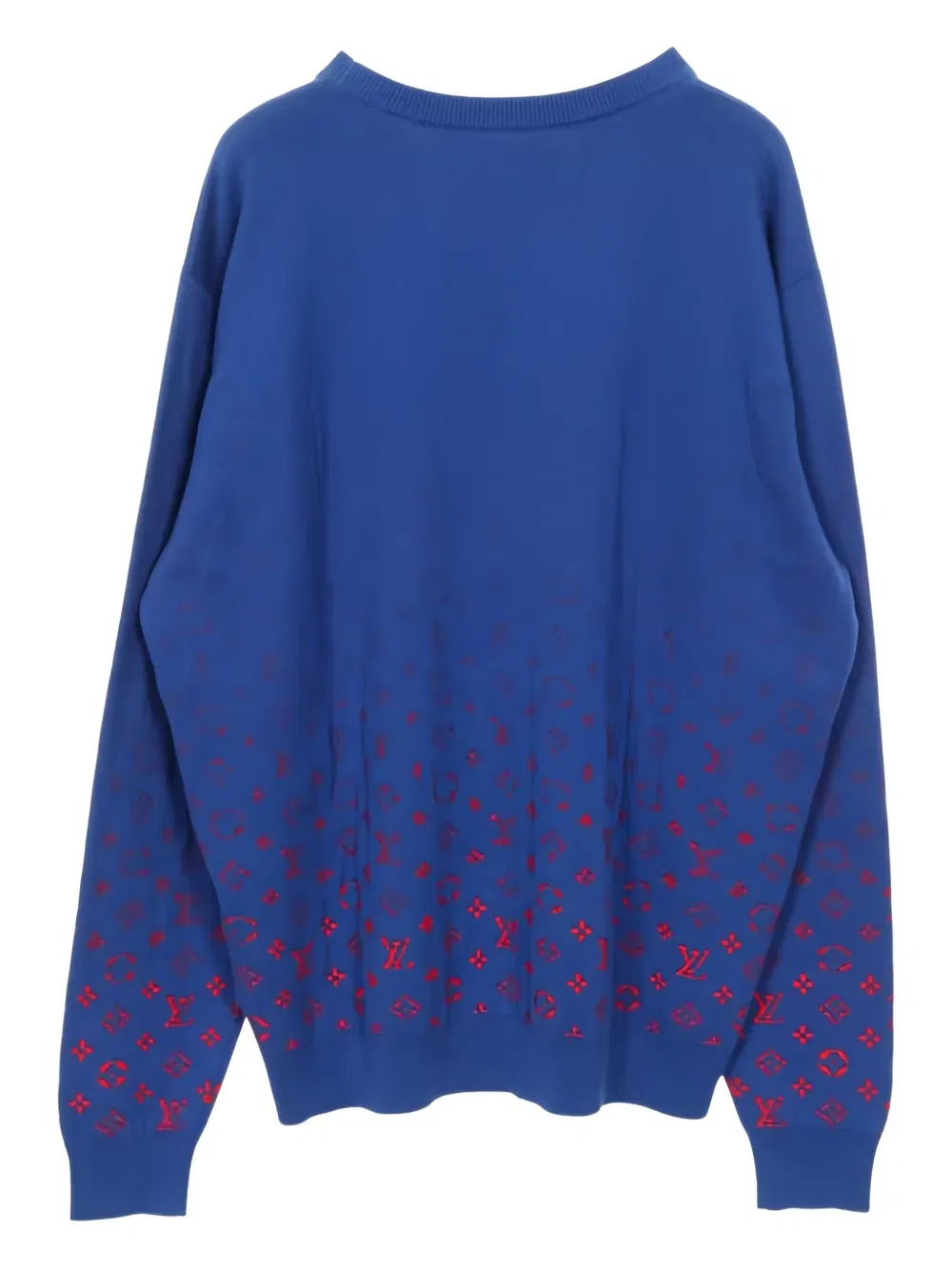 2020s monogram-gradient sweater