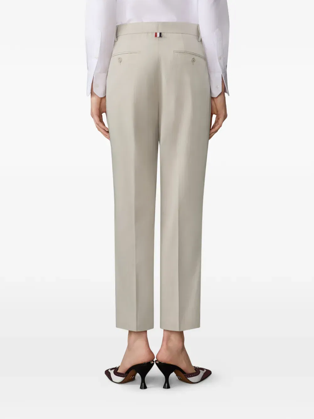 cotton tailored trousers