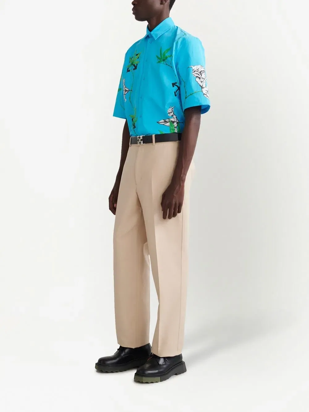 cotton tailored trousers