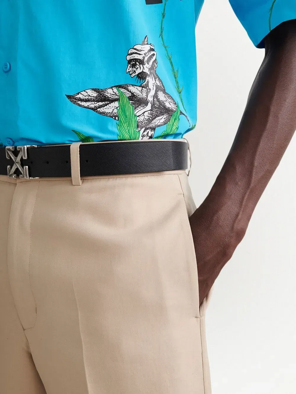cotton tailored trousers