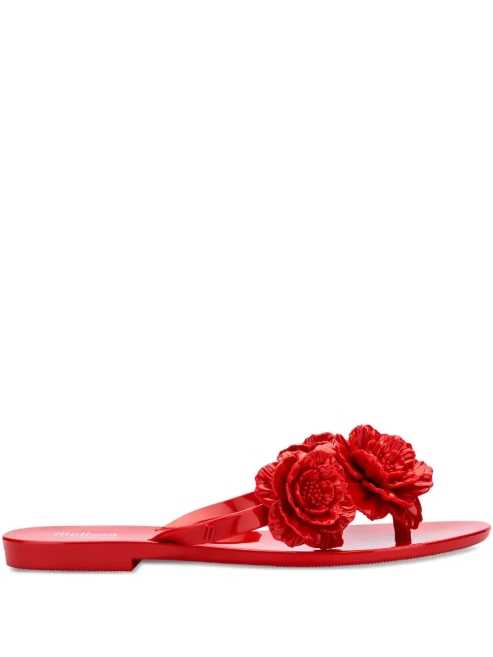 Harmonic Springtime floral-embellished flip flops