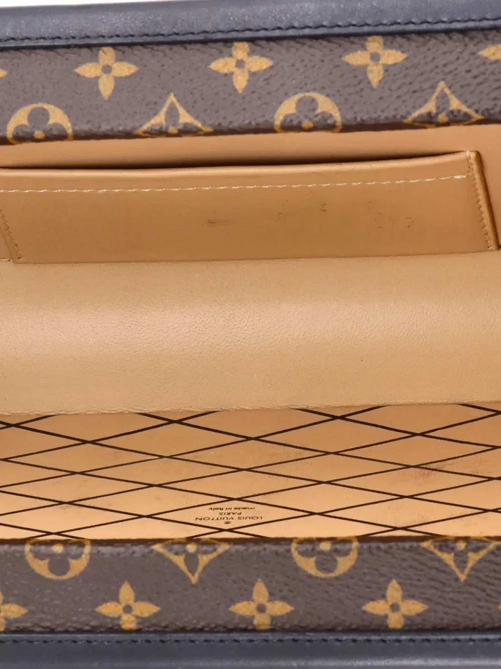 Petite Malle Handbag Monogram Canvas clutch bag