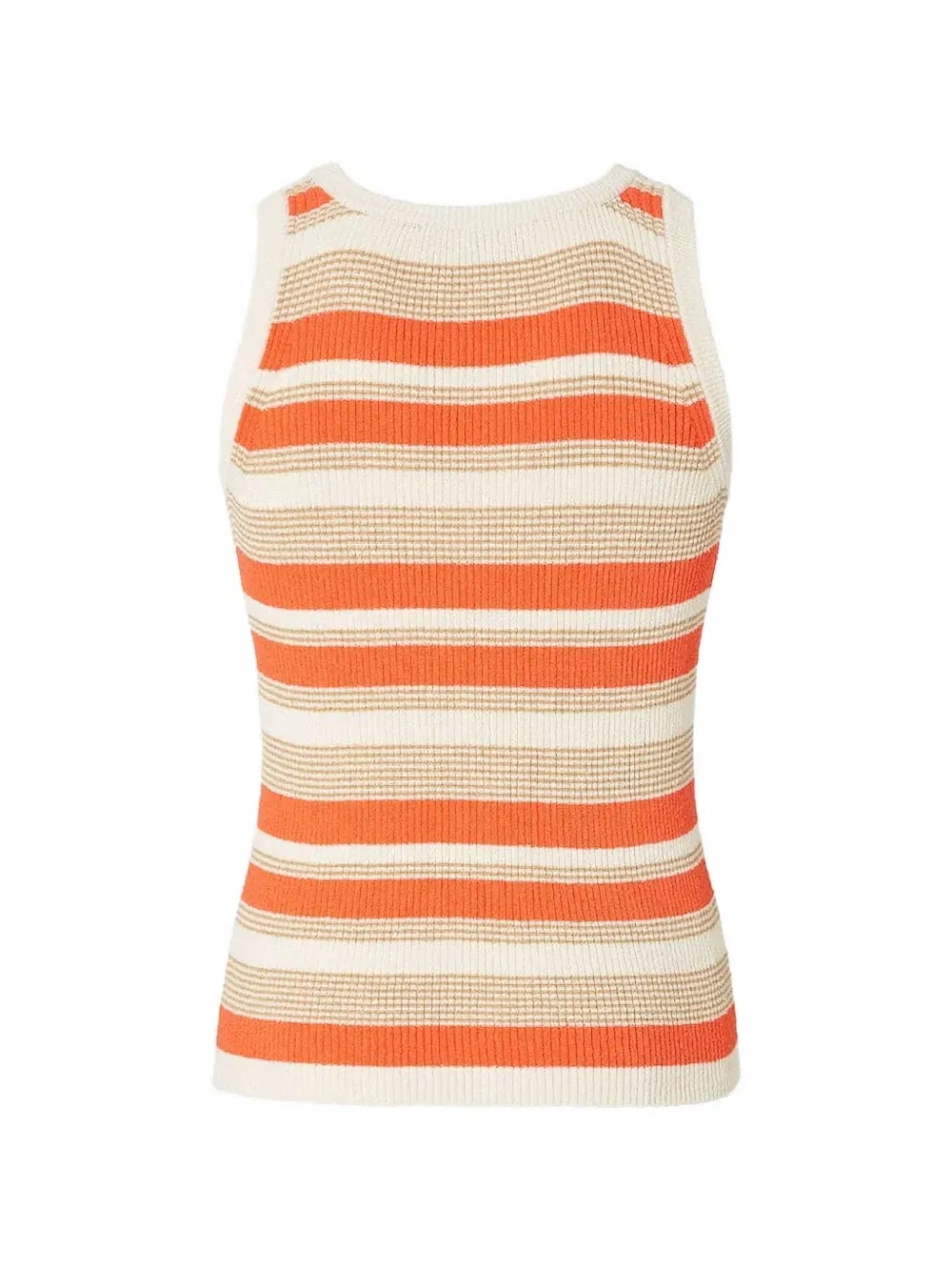 striped logo vest