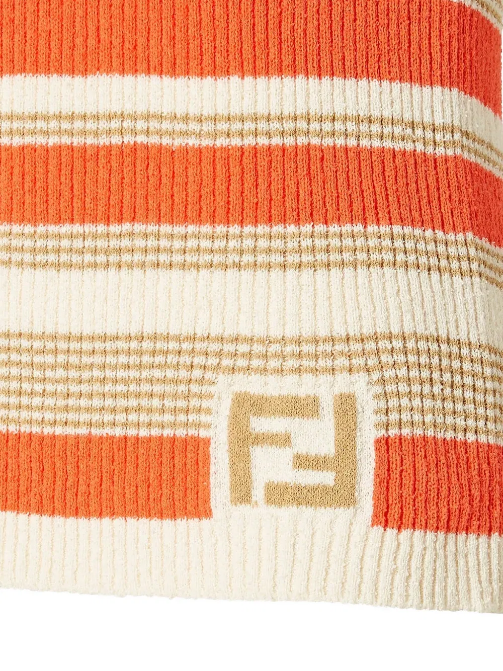 striped logo vest