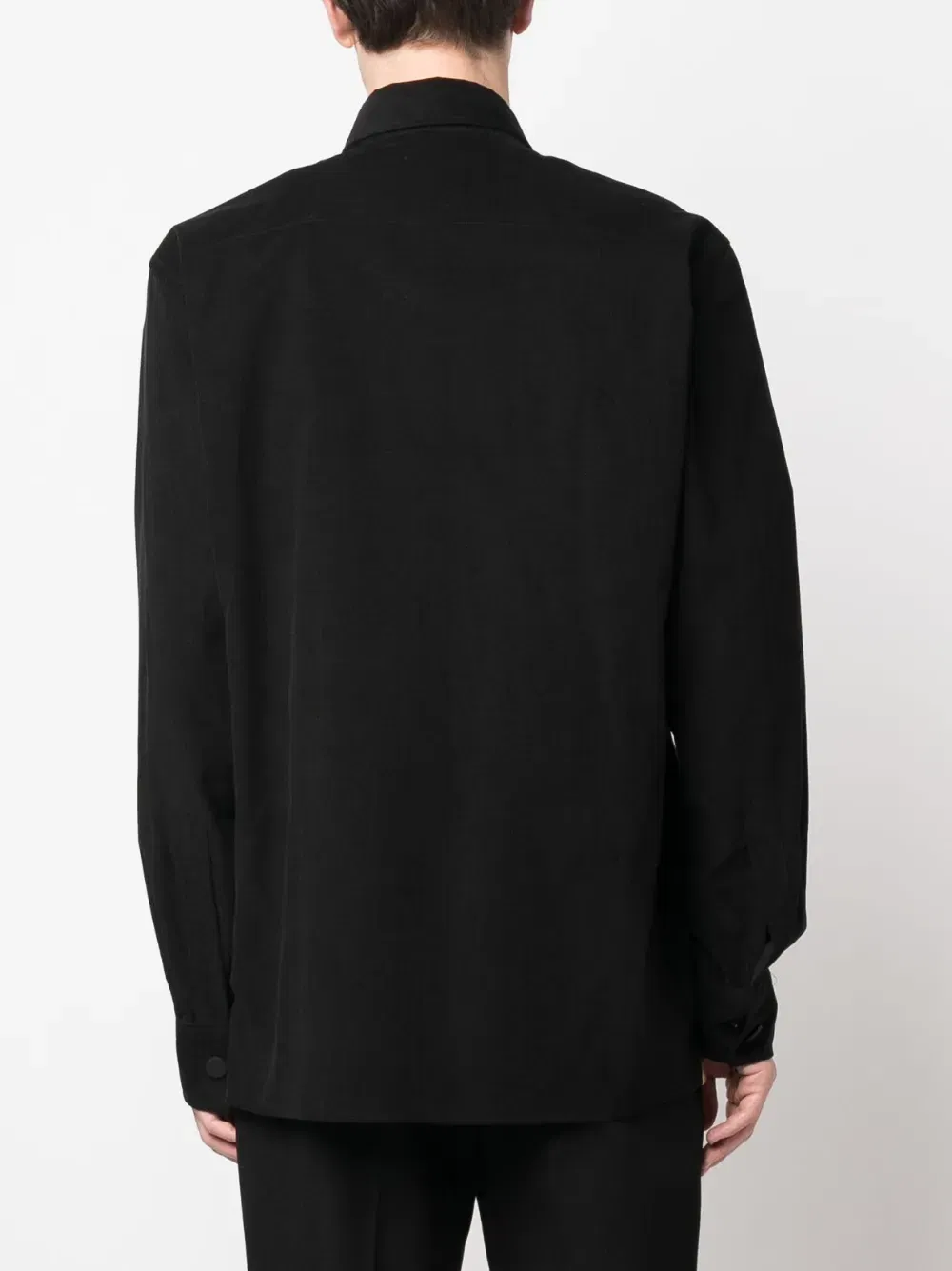 monogram-embroidered cotton-corduroy shirt