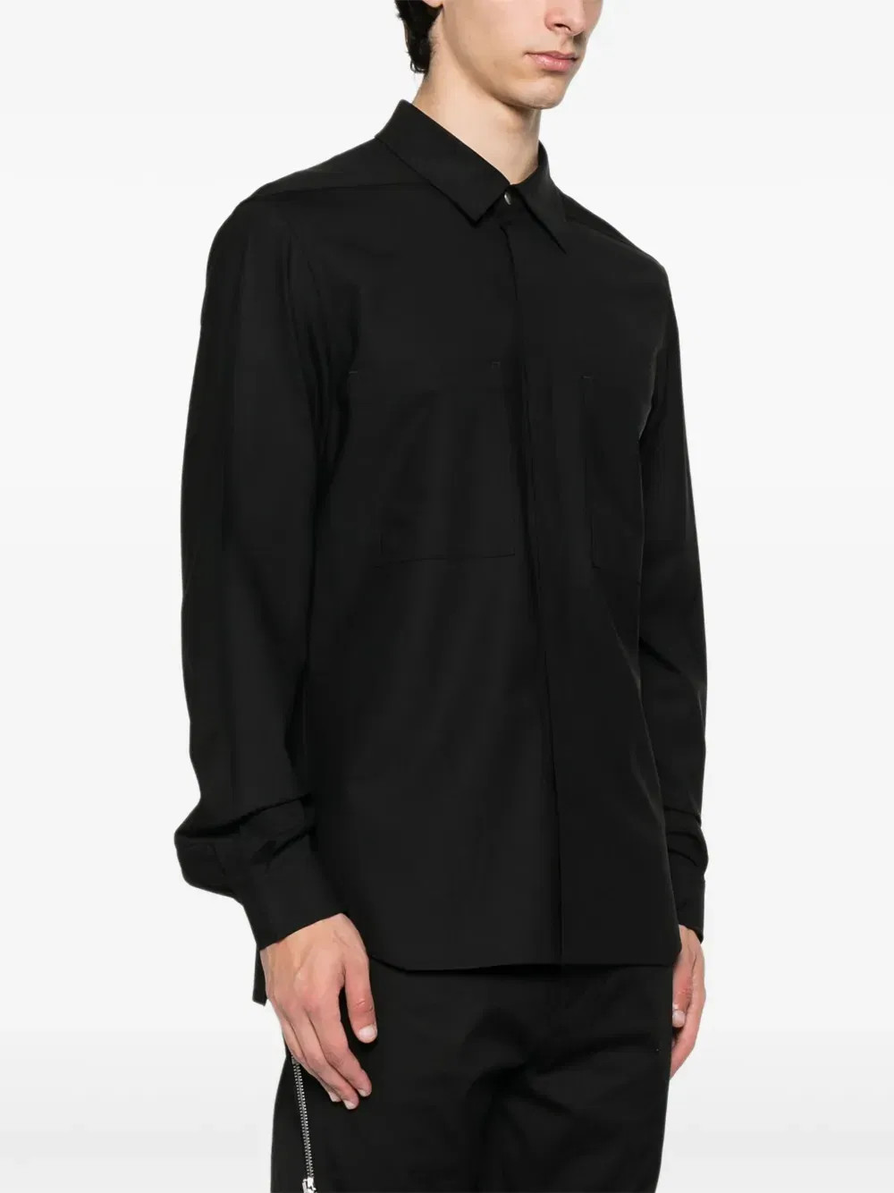 double-pocket long-sleeve shirt