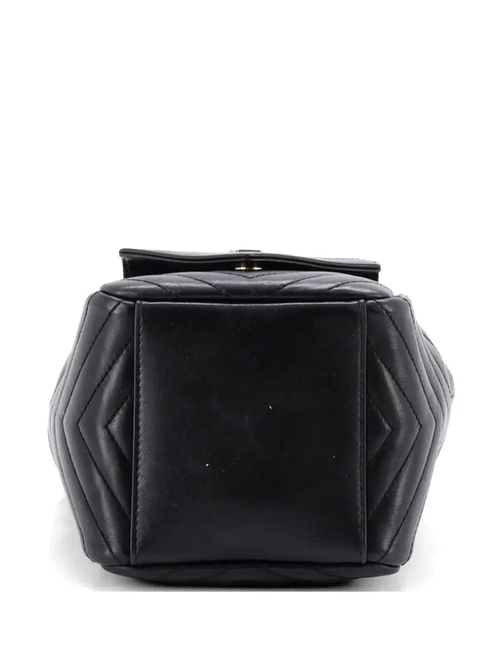 Joe Matelasse Chevron Leather Mini bucket bag