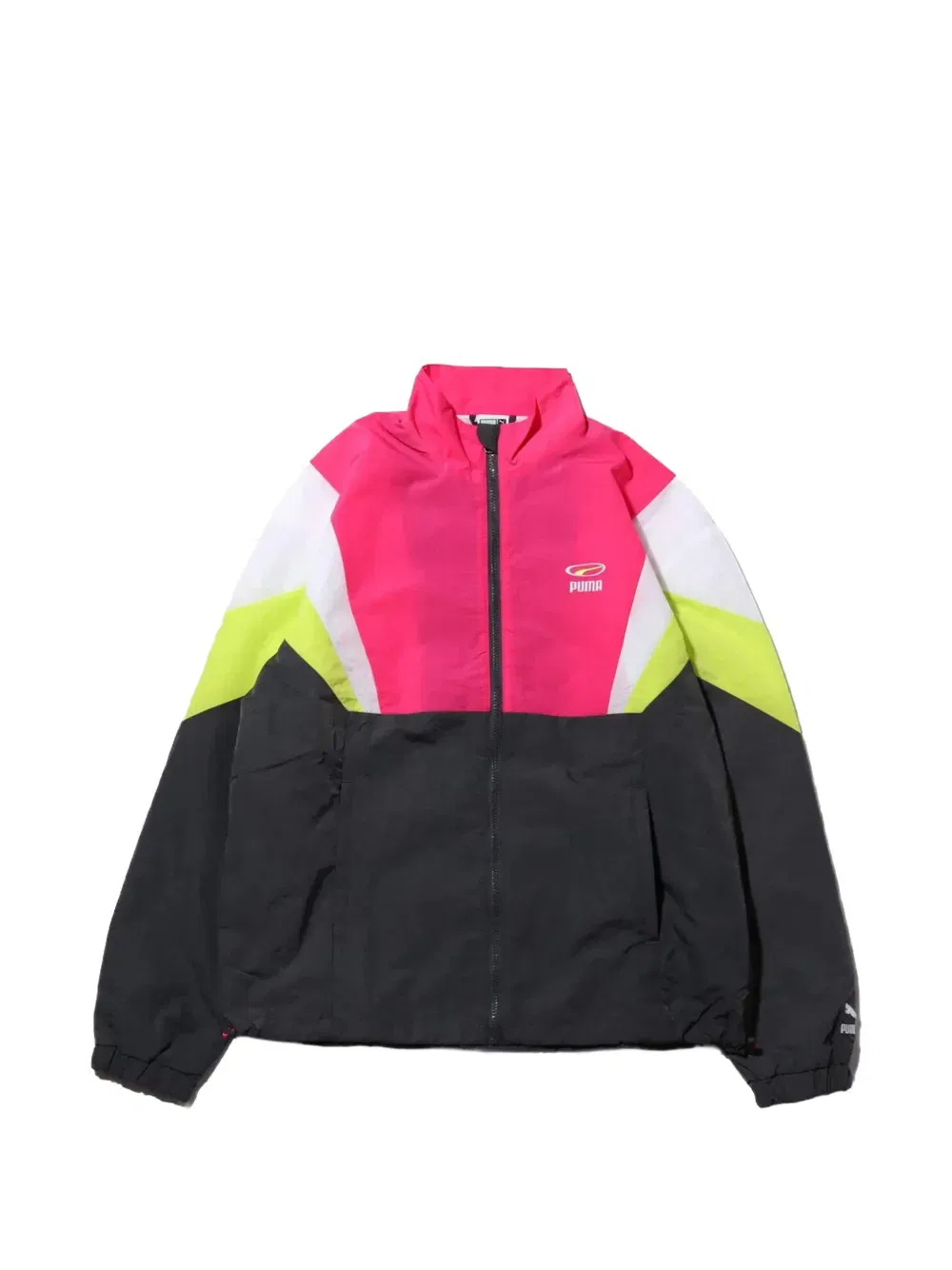 zip-up woven jacket
