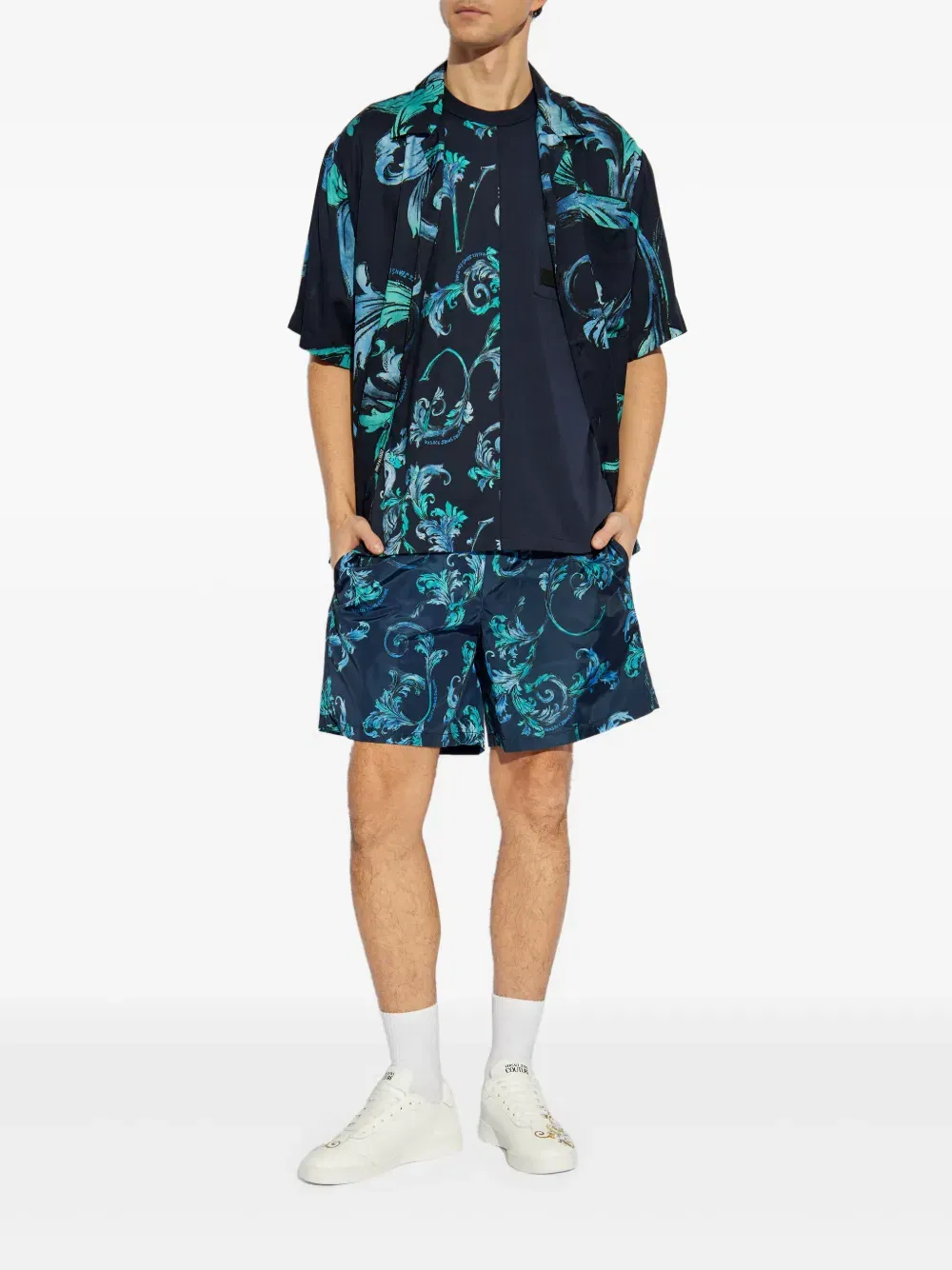 Barocco-print shirt