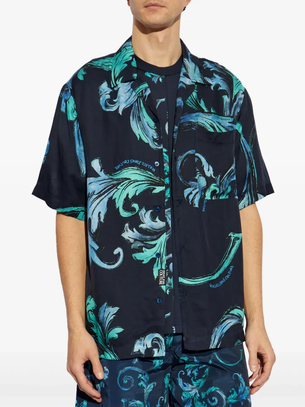 Barocco-print shirt