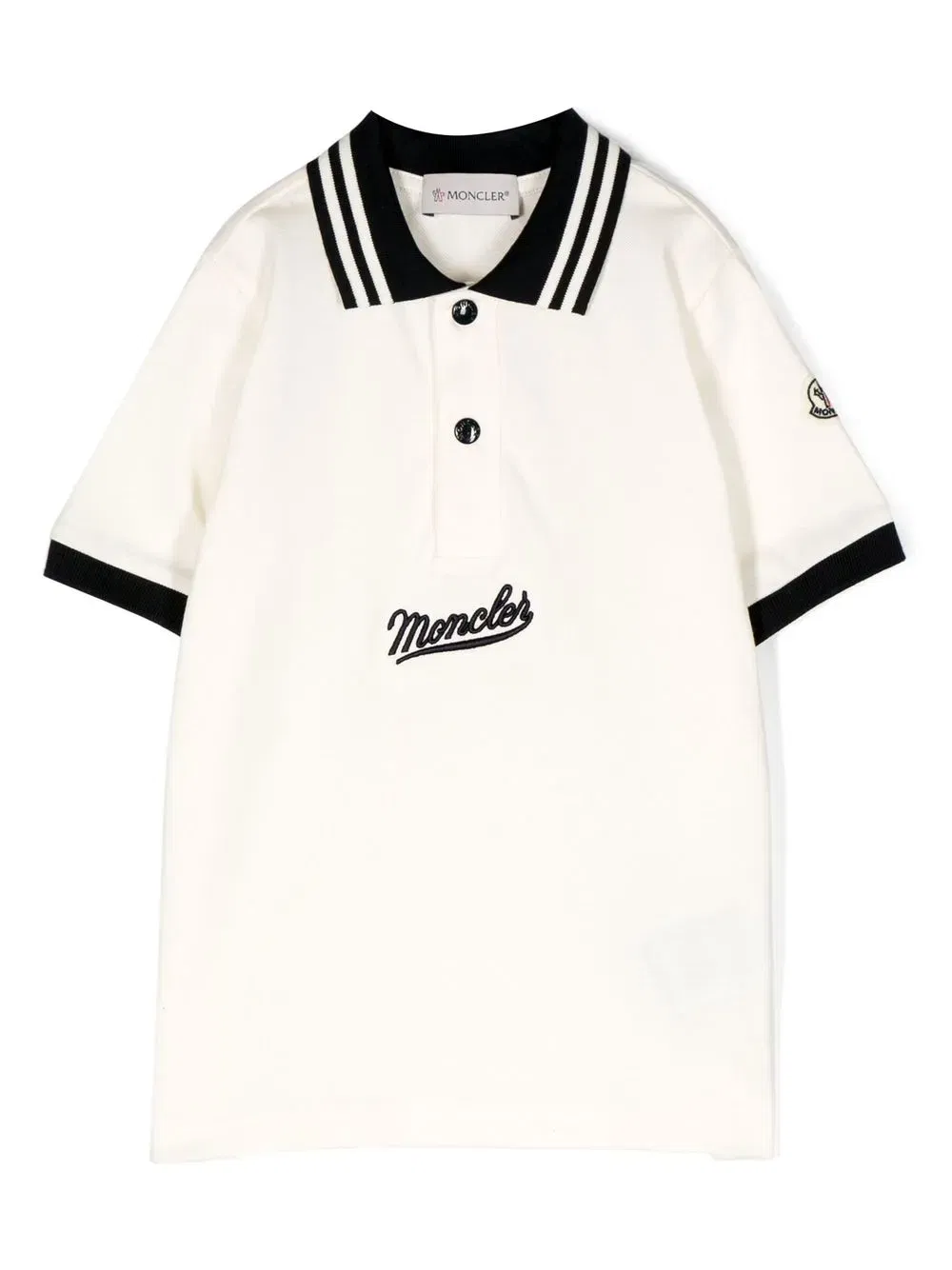 logo-embroidered short-sleeved polo shirt