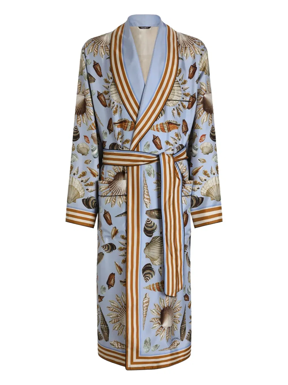 shell-patterned robe