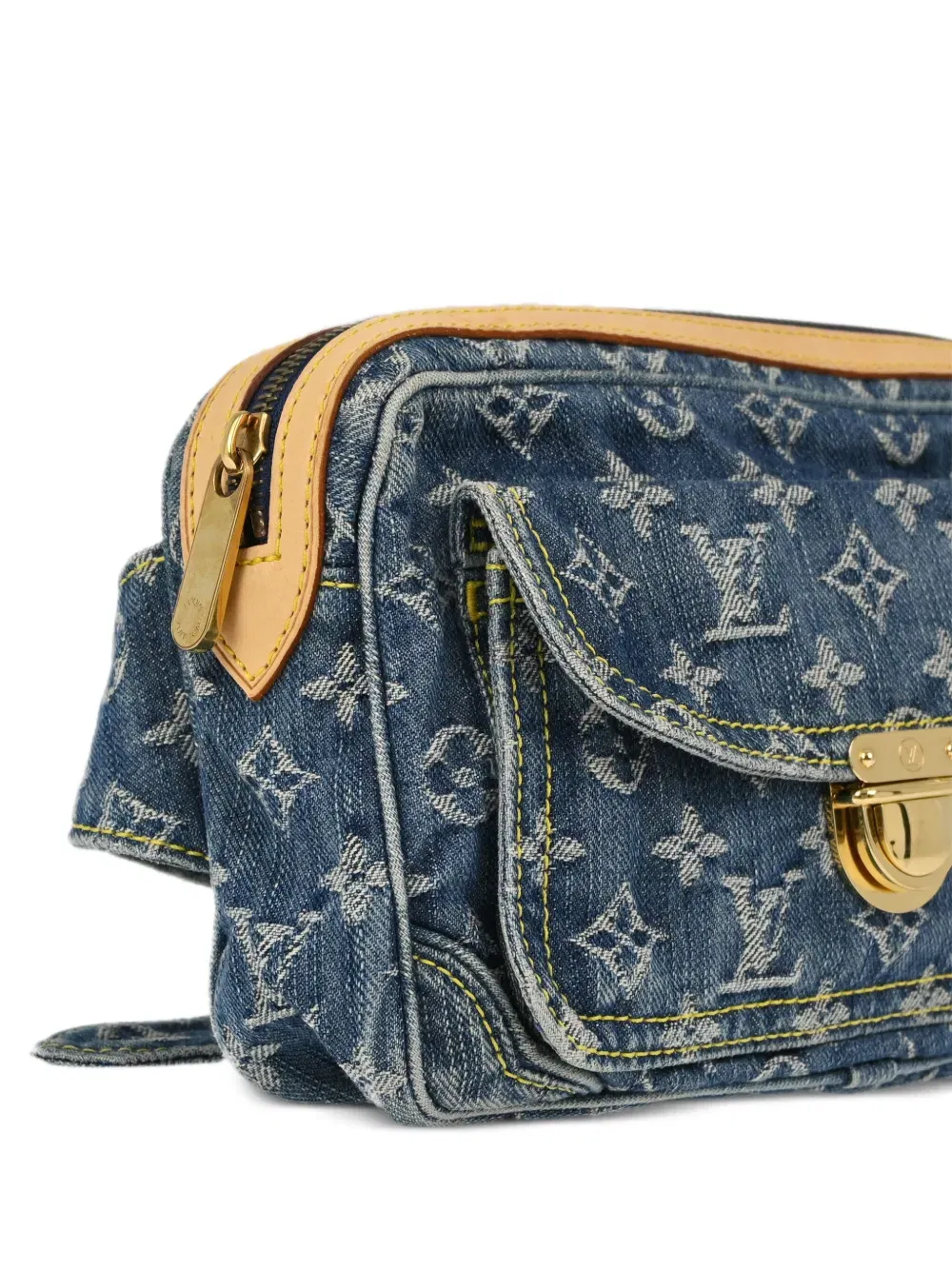 2007 monogram denim belt bag