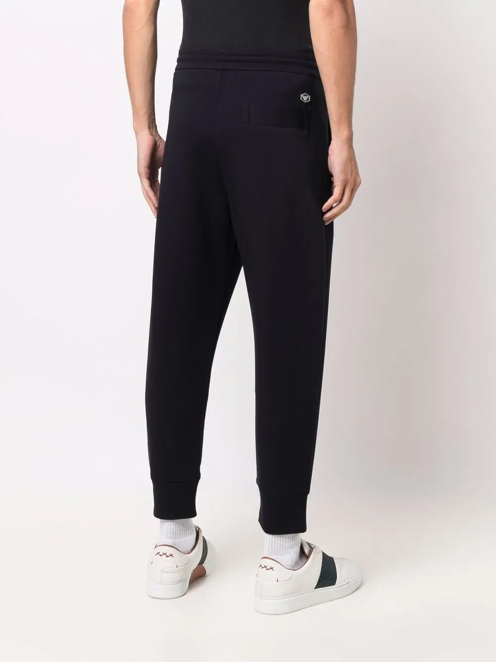 tapered-leg solid trackpants
