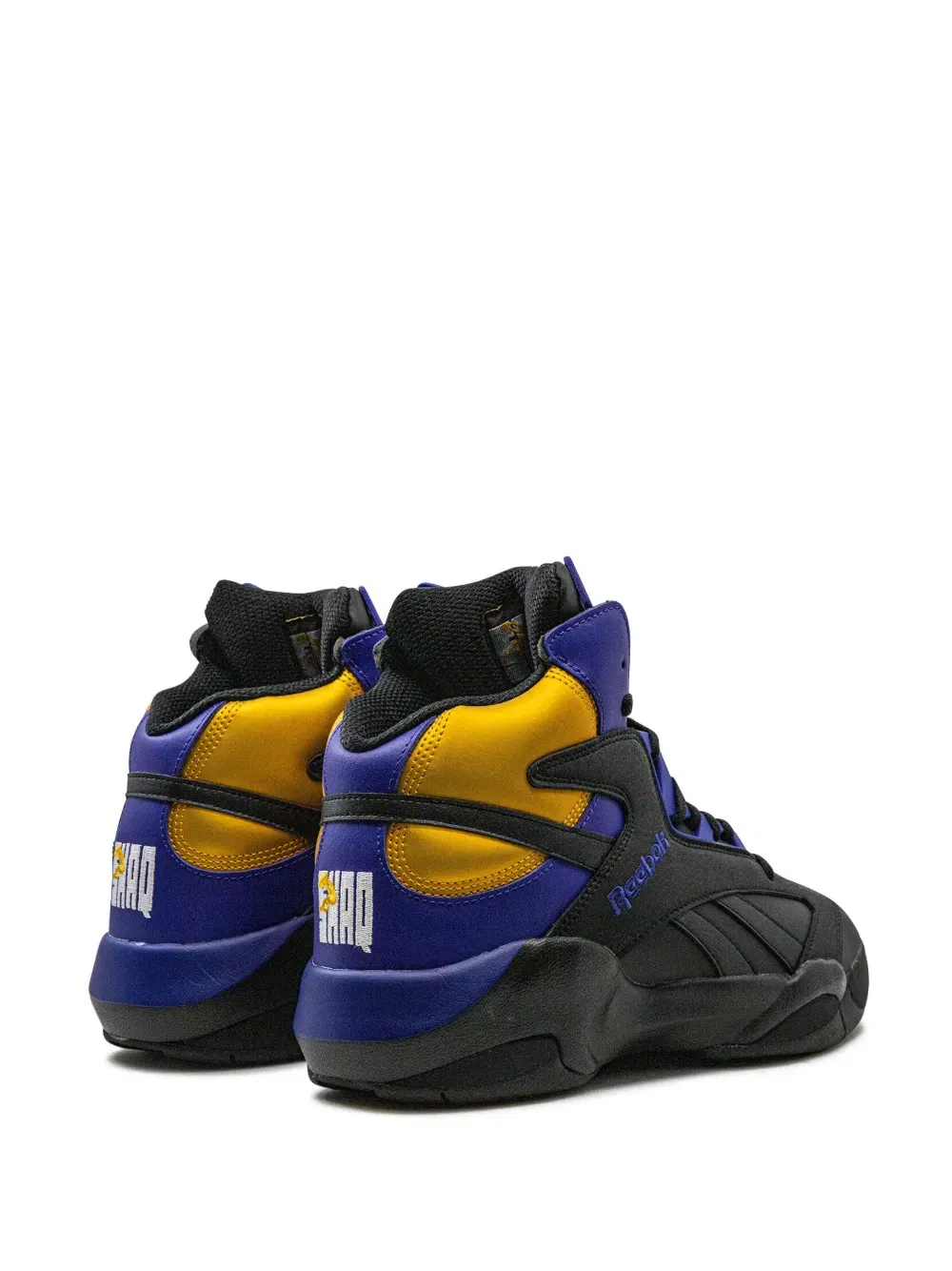 Shaq Attaq "Core Black/Bold Purple/Collegiate Gold" sneakers
