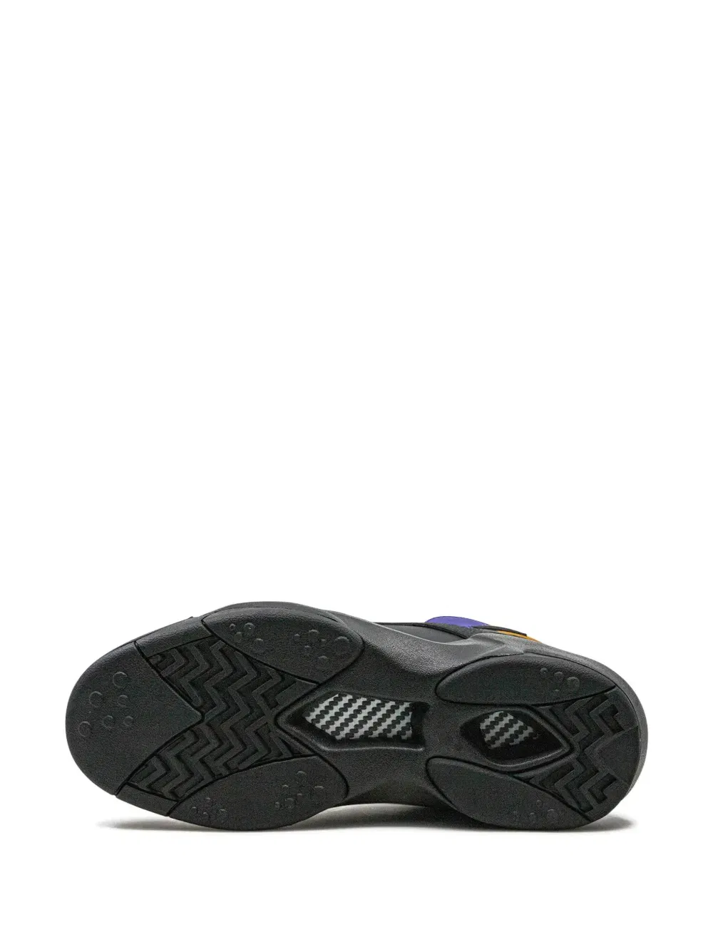 Shaq Attaq "Core Black/Bold Purple/Collegiate Gold" sneakers