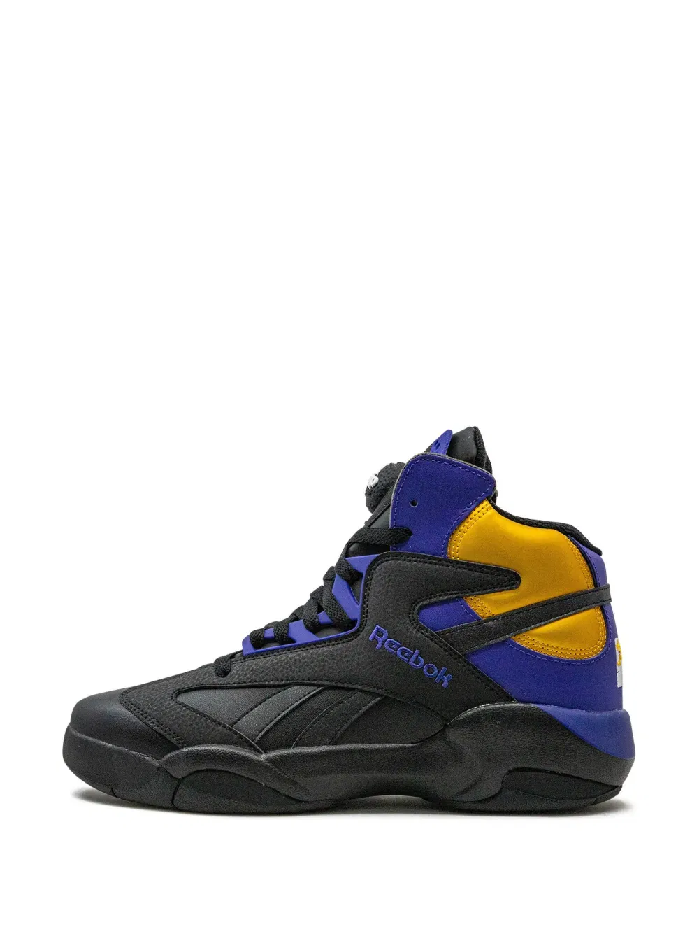 Shaq Attaq "Core Black/Bold Purple/Collegiate Gold" sneakers