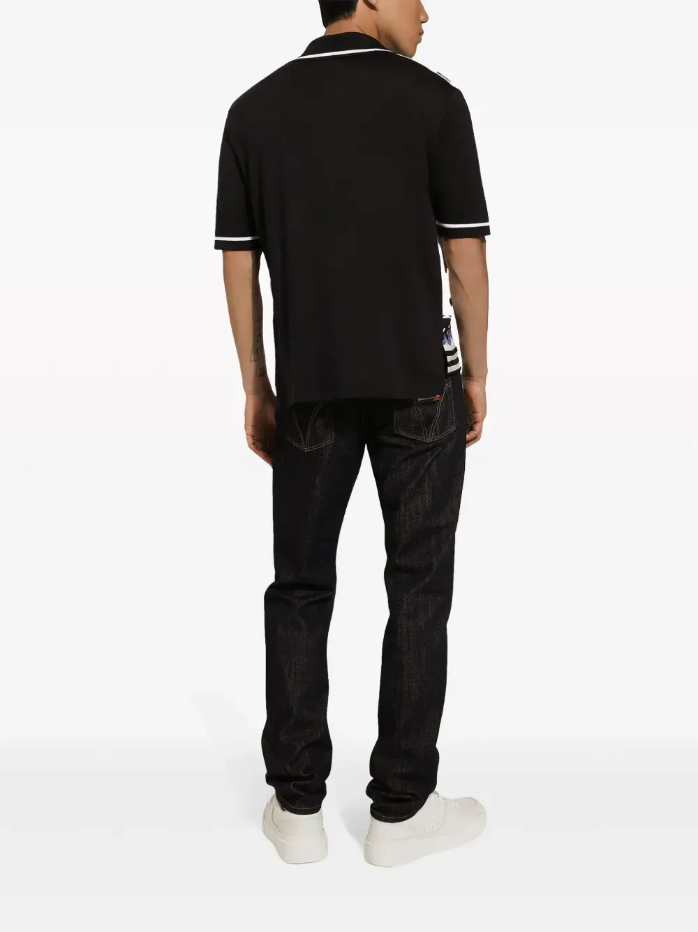 logo-plaque straight-leg jeans
