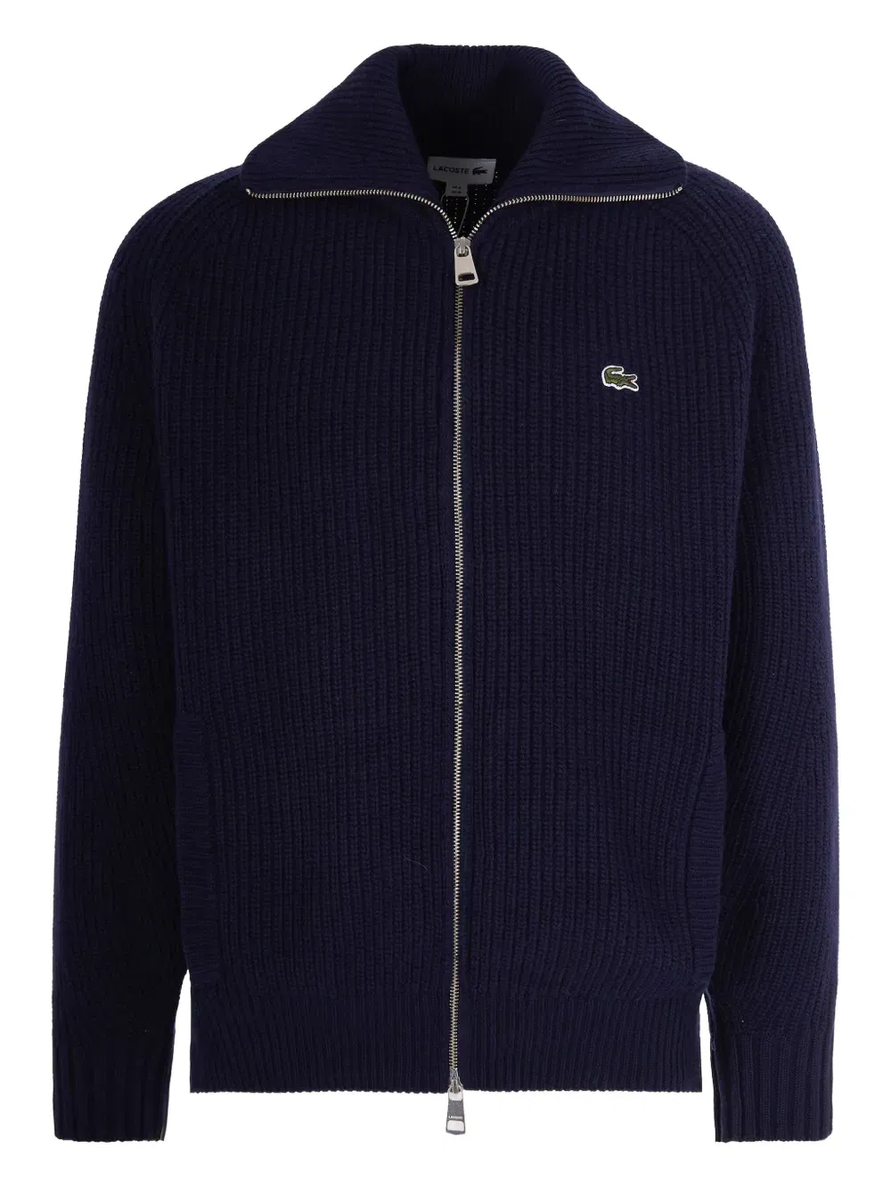 zip logo cardigan