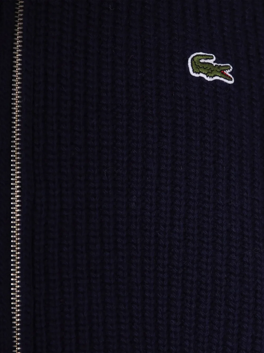 zip logo cardigan