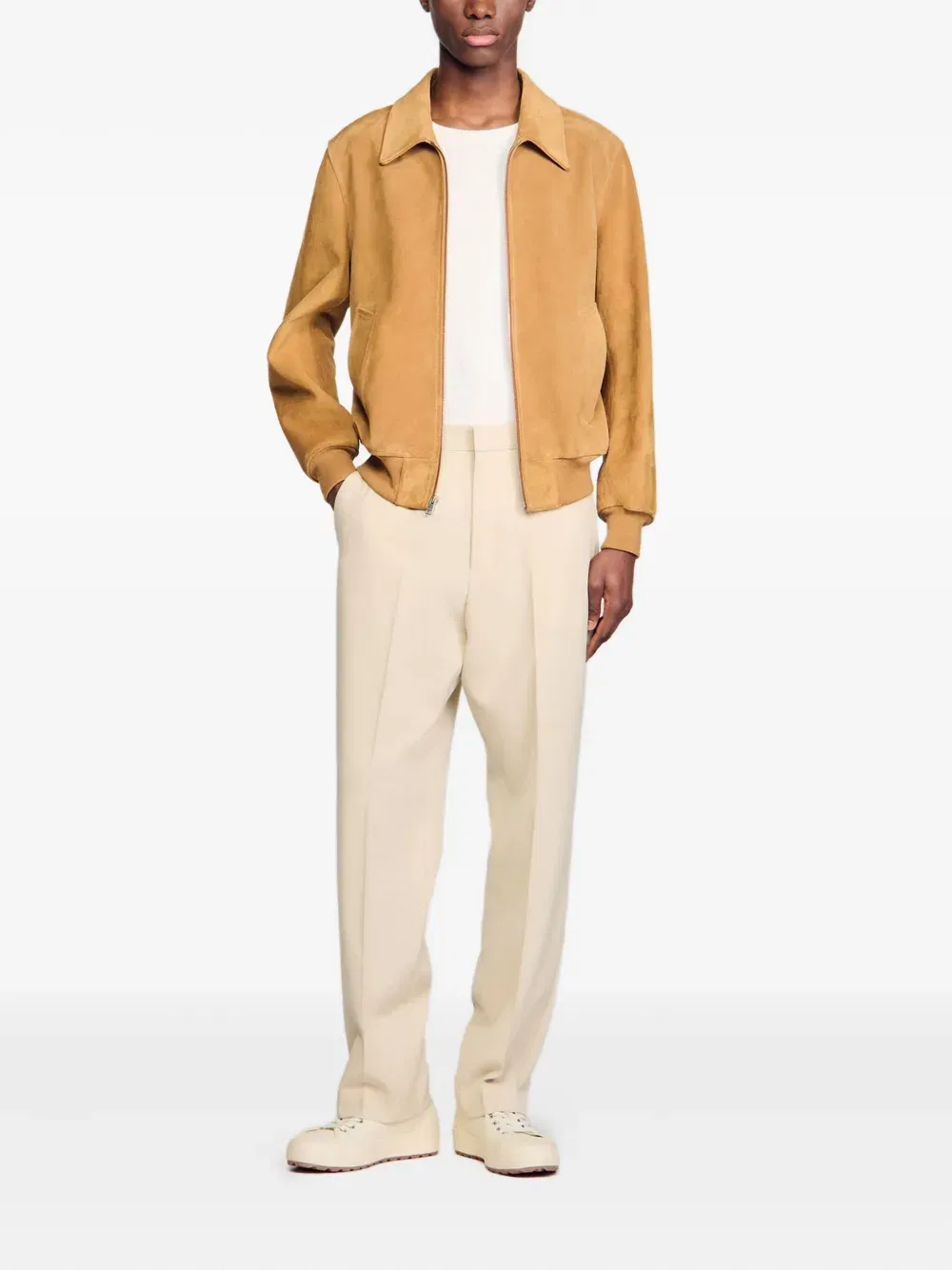 suede bomber jacket