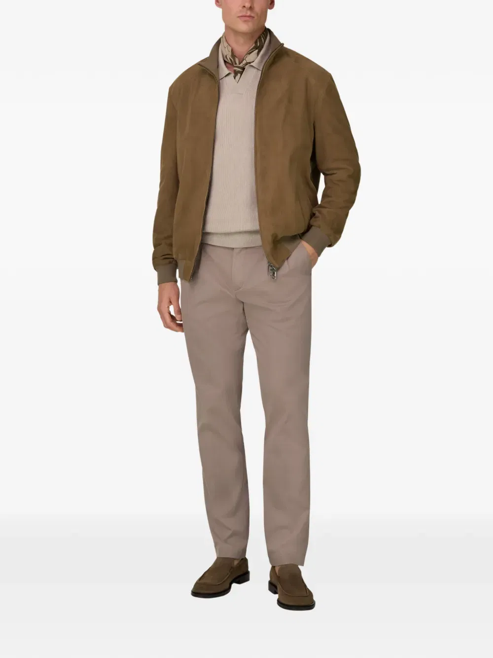 suede bomber jacket