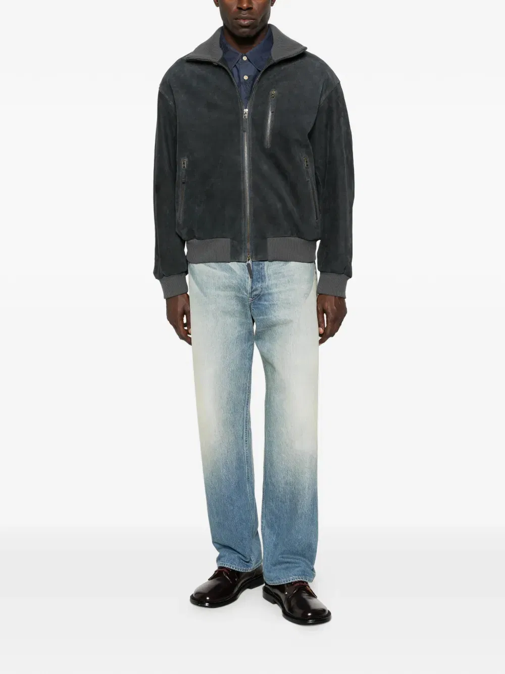suede bomber jacket