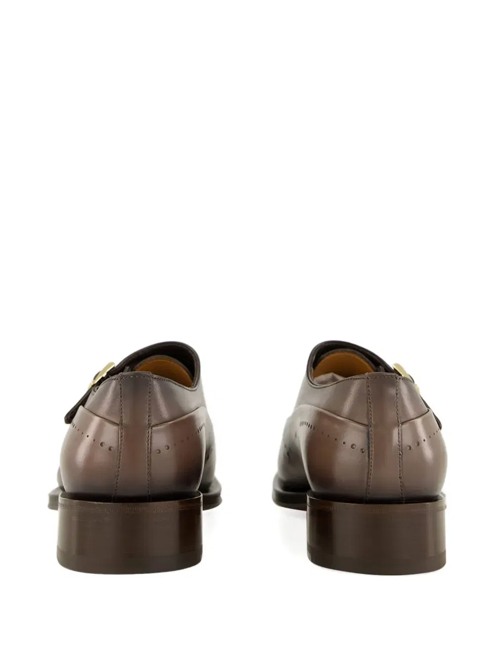 double-buckle monk shoes