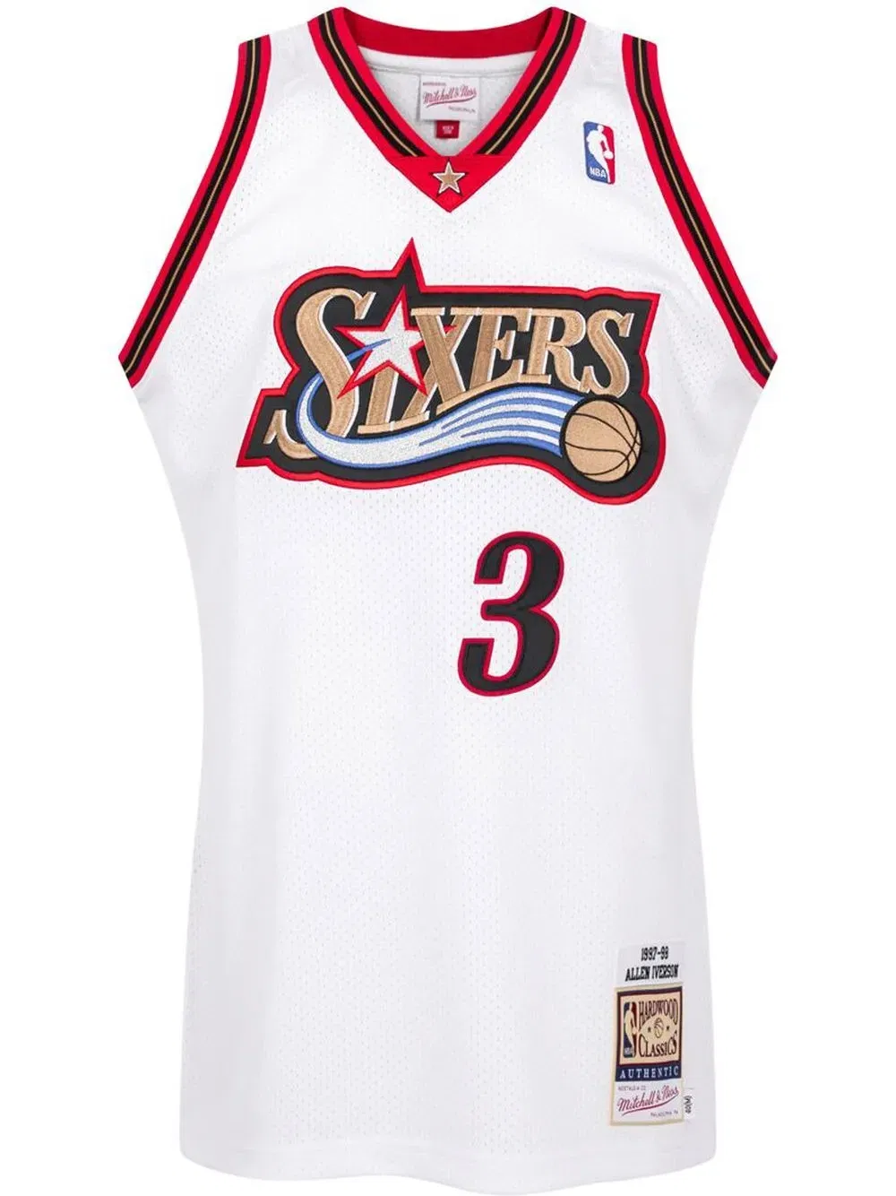 Philadelphia 76ers Allen Iverson White jersey